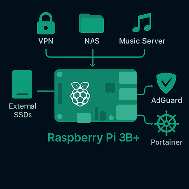 Building a Micro Homelab on a Raspberry Pi 3B+